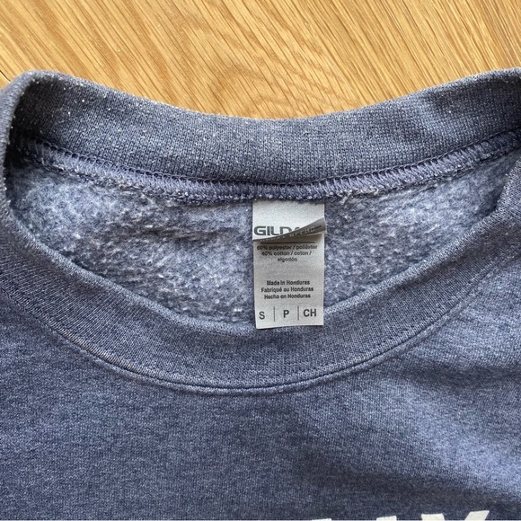 Blue Graphic Sweatshirt Socially Distant - Picture 2 of 7